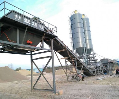 800型水稳拌合站，安徽建工集团，滁州工地